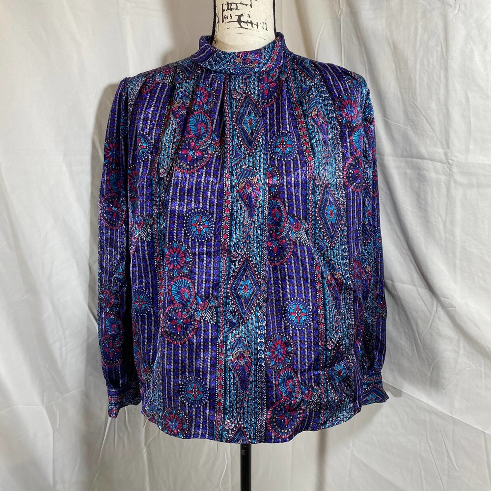 Andre Sauvage Turtleneck Vintage 80's Dress Shirt